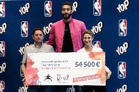 Rudy Gobert at YOP event  - Paris