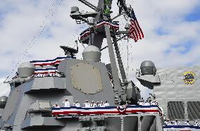U.S. destroyer Daniel Inouye commissioned in Hawaii