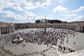 Pope Francis During Weekly Angelus Prayer - Vatican