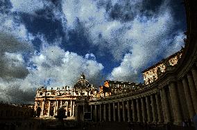 Pope Francis During Weekly Angelus Prayer - Vatican