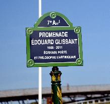 Inauguration of the Promenade Edouard Glissant - Paris
