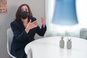 ★DC: Vice President Kamala Harris visits home of Jamie Smith to discuss the Build Back Better Agenda for parents and working fa