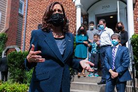 ★DC: Vice President Kamala Harris visits home of Jamie Smith to discuss the Build Back Better Agenda for parents and working fa