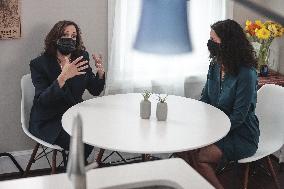 ★DC: Vice President Kamala Harris visits home of Jamie Smith to discuss the Build Back Better Agenda for parents and working fa