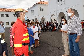 Royals Visits La Palma After Volcanic Eruption - Spain