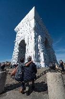 Christo's Arc De Triomphe Art Project - Paris