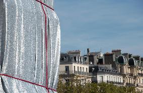 Christo's Arc De Triomphe Art Project - Paris