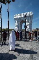 Christo's Arc De Triomphe Art Project - Paris