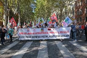 National teachers' Demonstration - Toulouse