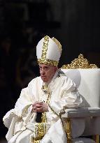 Pope Francis Leads A Mass For The Council Of European Bishops' Conferences