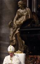 Pope Francis Leads A Mass For The Council Of European Bishops' Conferences