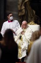 Pope Francis Leads A Mass For The Council Of European Bishops' Conferences