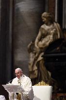 Pope Francis Leads A Mass For The Council Of European Bishops' Conferences