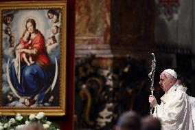 Pope Francis Leads A Mass For The Council Of European Bishops' Conferences