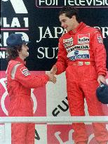 Auto racing: Ayrton Senna and Alain Prost in 1988