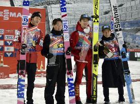 Ski jumping: Japan 2nd at team World Cup in Austria