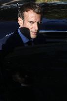 French president Emmanuel Macron 60th anniversary of 17 October 1961 - Colombes