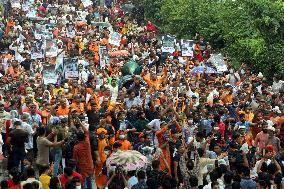 Hindu Community Protest Attacks On Temples - Dhaka