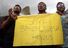 Hindu Community Protest Attacks On Temples - Dhaka