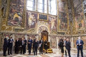 French PM Castex Visits Vatican