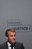 President Macron at the Estates General on Justice - Chasseneuil-du-Poitou