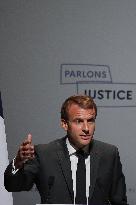 President Macron at the Estates General on Justice - Chasseneuil-du-Poitou