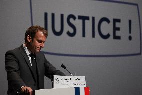 President Macron at the Estates General on Justice - Chasseneuil-du-Poitou