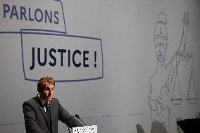 President Macron at the Estates General on Justice - Chasseneuil-du-Poitou