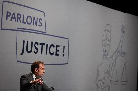 President Macron at the Estates General on Justice - Chasseneuil-du-Poitou