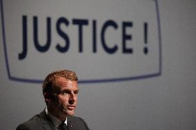 President Macron at the Estates General on Justice - Chasseneuil-du-Poitou