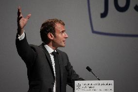 President Macron at the Estates General on Justice - Chasseneuil-du-Poitou