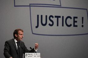 President Macron at the Estates General on Justice - Chasseneuil-du-Poitou