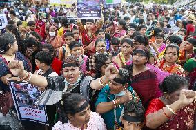 Protest Against Communal Violence - Bangladesh