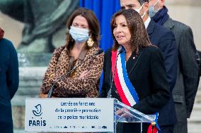 Ceremony Of The First Promotion Of The Municipal Police Of Paris