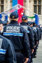 Ceremony Of The First Promotion Of The Municipal Police Of Paris