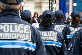 Ceremony Of The First Promotion Of The Municipal Police Of Paris