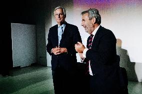 Michel Barnier Holds A Public Meeting - Neuilly-sur-Seine