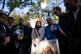 Inauguration of the Mireille Knoll alley - Paris