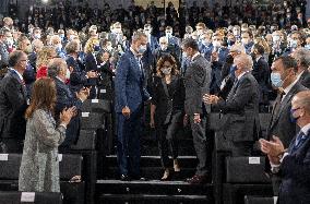 Felipe VI Attends Opening Of The New Campus Of The IE University - Madrid