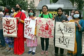 Protest Over Attacks On Hindu Community - Dhaka