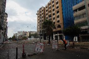 Remove The Rubbles Of Al-Jawhara Tower - Gaza