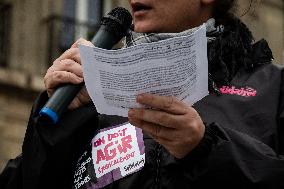 Protest Against Sexual Harassment Inside The RATP - Paris