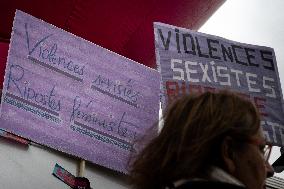 Protest Against Sexual Harassment Inside The RATP - Paris