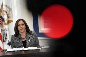 Kamala Harris virtually meets with workers - Washington