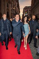 Quentin Tarantino And His Wife Out - Rome