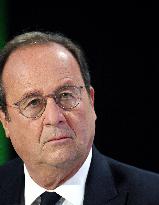 Former President Francois Hollande Appears On RMC/BFMTV - Paris