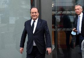 Former President Francois Hollande Appears On RMC/BFMTV - Paris