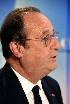 Former President Francois Hollande Appears On RMC/BFMTV - Paris