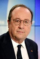 Former President Francois Hollande Appears On RMC/BFMTV - Paris