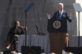 ★President Joe Biden deliver remarks at the 10th Anniversary celebration of the dedication of the Martin Luther King, Jr. Memor
